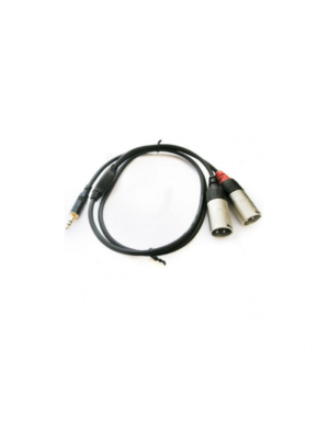 REAN NRA-140-0130-009, Cable 2 XLR Macho a Mini plug stereo 0.9 mts.