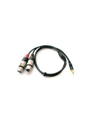 REAN NRA-0140-009, Cable 2 XLR Hembra a Mini plug stereo 0.9 mts.