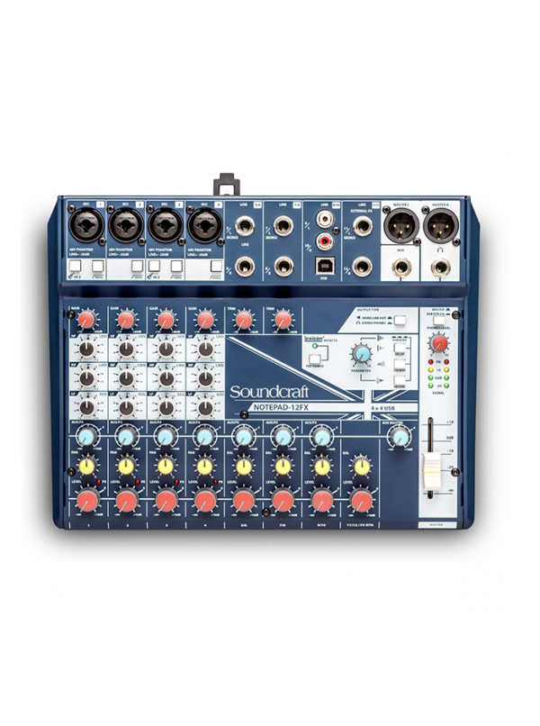 Soundcraft notepad-12fx ,mezclador 12 canales con usb y fx
