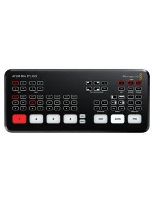 BLACKMAGIC DESIGN ATEM MINI PRO ISO MIXER, 4 HDMI live streaming + Rec hasta 5 señales