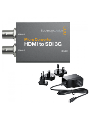 BLACKMAGIC DESIGN CONVCMIC/HS03G/WPSU, Micro Convertidor 3G de HDMI a SDI (2) Con Power Supply