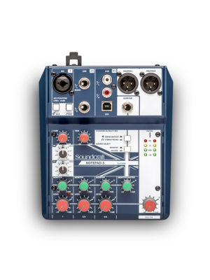 Soundcraft Notepad 5 ,Mezclador 5 Canales con USB
