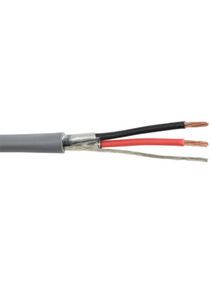 LIBERTY 22-2C-SH-GRY Cable Balanceado Gris Delgado Con Malla Para Instalaciones Fijas por Metro