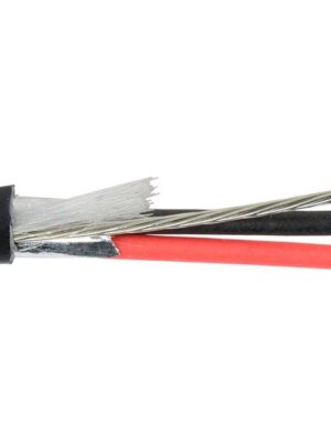 LIBERTY 22-2C-PSH-BLK Cable Balanceado Negro Delgado Con Malla Para Instalaciones Fijas por Metro