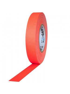 PRO TAPES USA GF-TFO1, GAFFER TELA NARANJO FLUOR 1" x 45M.