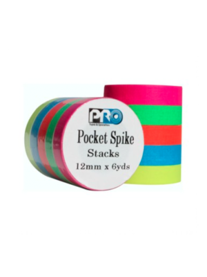 PRO TAPES GF-FK, Kit 5 Gaffer tela fluor 12 mm x 5,5 m