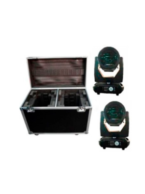 WILD PRO  WP-L150BK KIT 2 X LED BEAM 150W MOVING HEAD + FLIGHT CASE