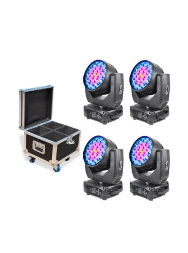 Big Dipper BD-LM1915K, cabeza móvil Kit X4 LED 19x15W Beam/zoom