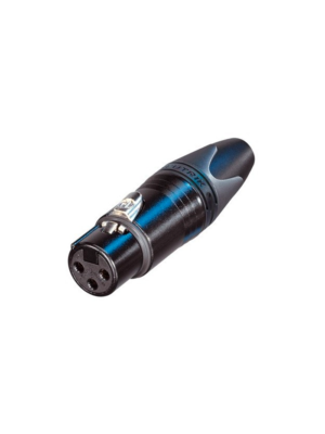 NEUTRIK NC3FXX-BAG, XLR Hembra Volante Negro 3 pines
