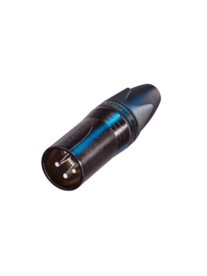 NEUTRIK NC3MXX-BAG, XLR Macho Volante Negro 3 pines