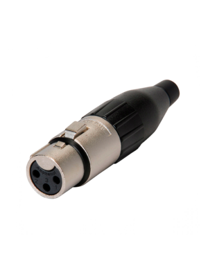 AMPHENOL AC3F, Conector XLR Hembra cromado