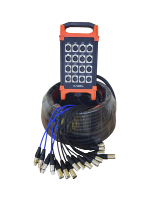 Kabel KM-1230, multipar de audio 12 canales,4 envios, 30 Mts.