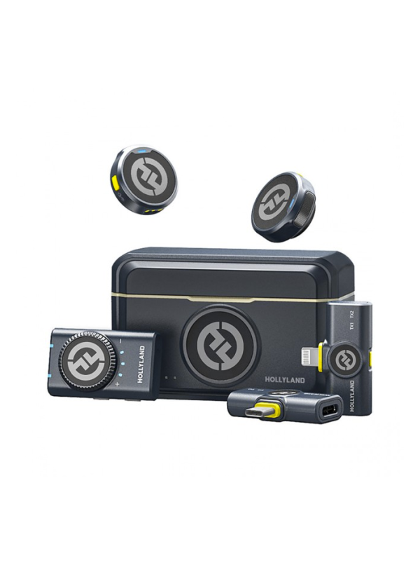 Hollyland LARK M2 DUO, sistema inalámbrico de 2 micrófonos para cámara/smartphone - Imagen 2