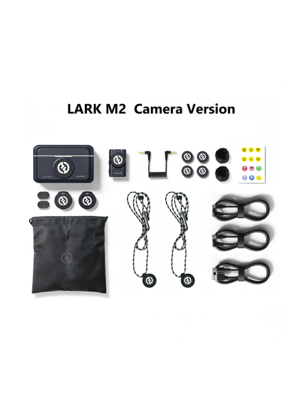 Hollyland LARK M2 DUO, sistema inalámbrico de 2 micrófonos para cámara/smartphone - Imagen 3