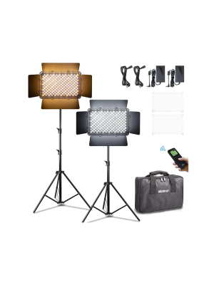 VILTROX VL-192 Bi-2, Kit de 2 Luces de Panel Led Regulable 45W.