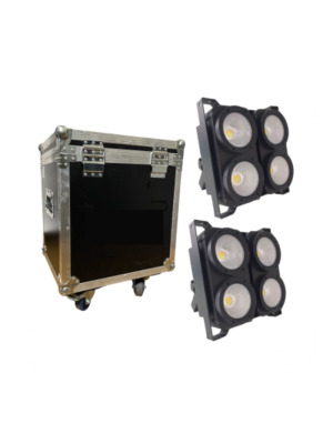 BIG DIPPER BD-LC007K, Kit x 2 Led Blinder 4X100W + Flight Case