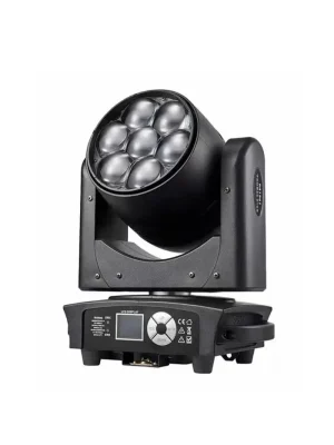 Big dipper BD-LM0740K, kit x4 cabezas moviles  7x40w, zoom /case