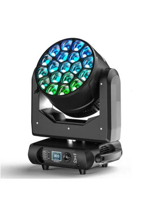 Big Dipper BD-LM1940K, kit (2) cabezas moviles led 19x40w zoom, b-eye mas case