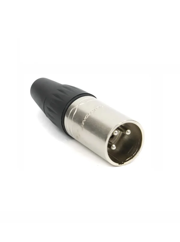 Roxtone rx3mp-nt, conector xlr macho de 3 pines chapado en níquel