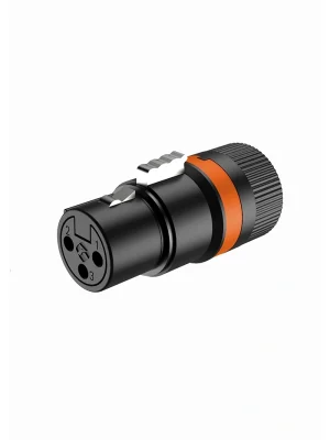 Roxtone LX3F, Conector xlr hembra giratorio en "L"