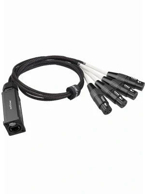Roxtone ps4f, extensor rj45 a xlr hembra audio/dmx