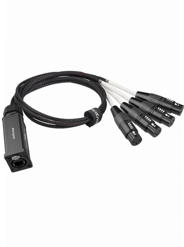 Roxtone ps4f, extensor rj45 a xlr hembra audio/dmx