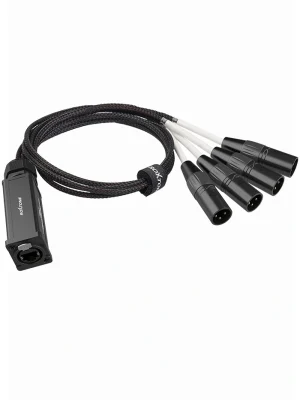 Roxtone ps4m, extensor rj45 a xlr macho audio/dmx