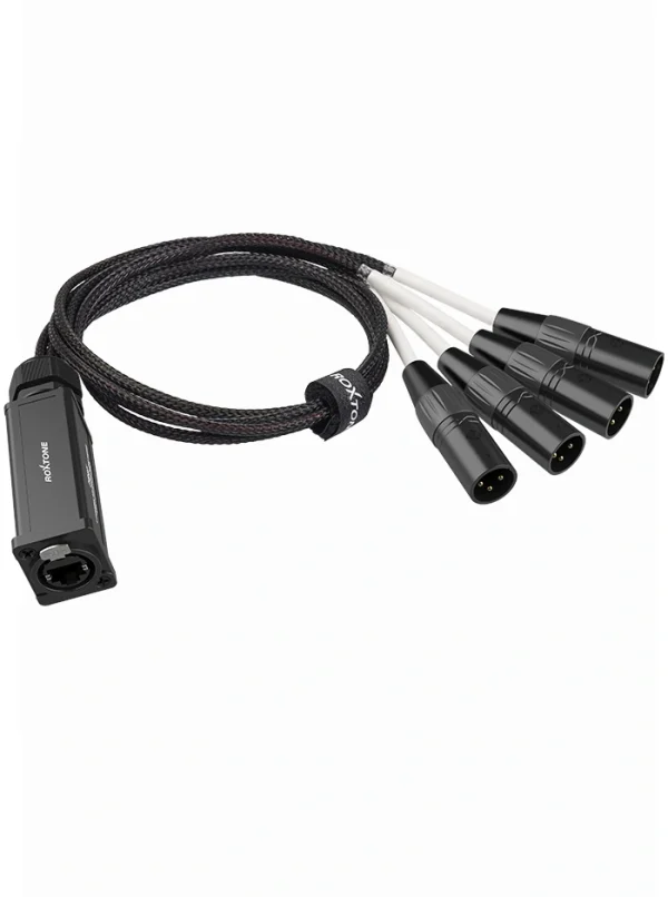 Roxtone ps4m, extensor rj45 a xlr macho audio/dmx